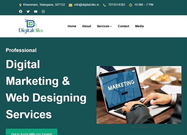 Digital Cliks | Best Digital Marketing Services & Training, Website Designing & Social Media Services In Khammam, Telangana.